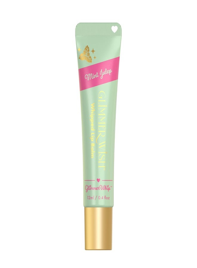Glimmer Wish Glimmer Whip Hydrating Lip Balm, Whipped Lip Butter Treatment with Organic Nourishing Oils and Butters, Vegan and Cruelty Free Lip Moisturizer for Soft Lips (Mint Julep - Image 1