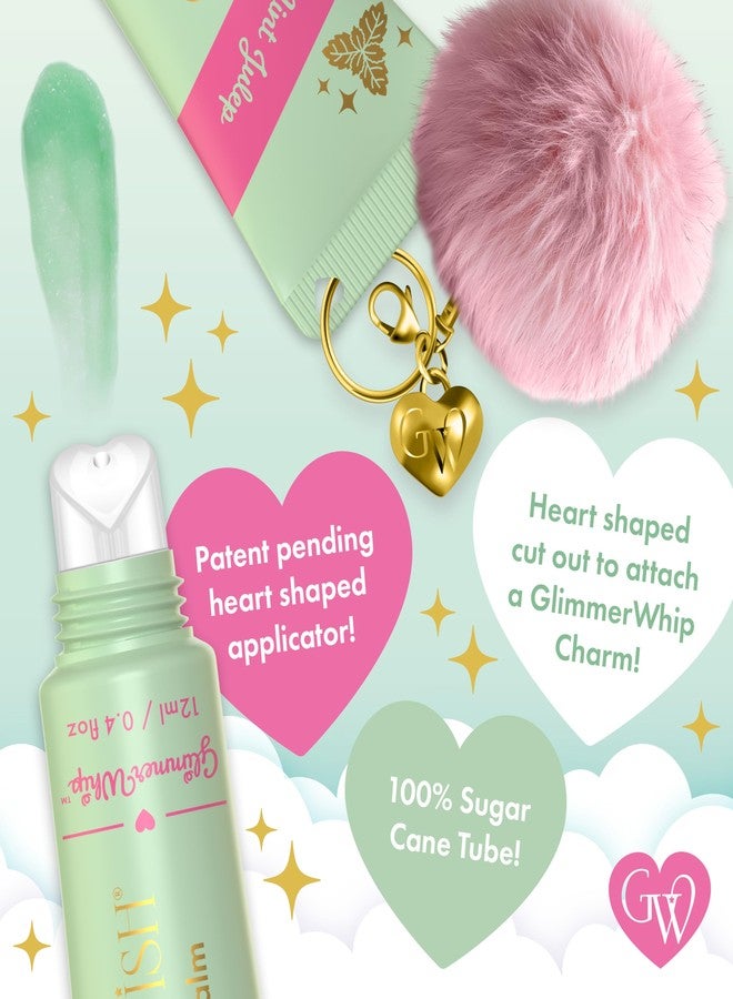 Glimmer Wish Glimmer Whip Hydrating Lip Balm, Whipped Lip Butter Treatment with Organic Nourishing Oils and Butters, Vegan and Cruelty Free Lip Moisturizer for Soft Lips (Mint Julep - Image 3