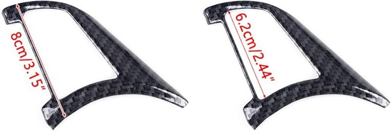 QASULER Carbon Fiber Style Steering Wheel Button Cover - Image 2