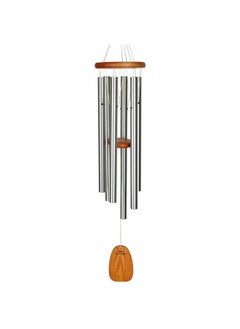 Woodstock Chimes Woodstock Wind Chimes Amazing Grace Chime Large (40'') Silver Wind Chime Inspirational and Memorial Gifts Wind Chimes for Outside Patio Home or Garden Decor (AGLS)  - Image 1