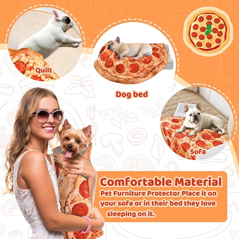 MASHDE 31.5" Large Cat Grooming Wrap for Cutting Nails, Self-Stick Dog Cat Wrap, Soft Pizza Blanket Pet Tool Gifts for Multifunctional Care Medicine Anti-Escape - Image 4