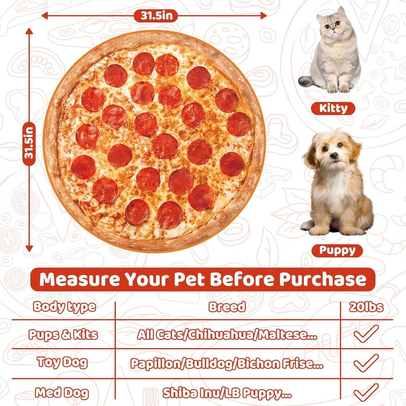 MASHDE 31.5" Large Cat Grooming Wrap for Cutting Nails, Self-Stick Dog Cat Wrap, Soft Pizza Blanket Pet Tool Gifts for Multifunctional Care Medicine Anti-Escape - Image 5