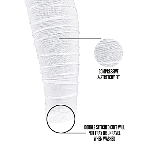 NXT NXTRND Nxtrnd Football Leg Sleeves, Calf Sleeves for Men & Boys, Sold as a Pair (White, Youth) - Image 4