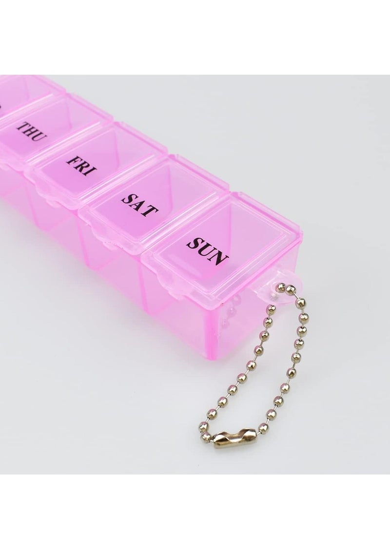 Excefore - Pill Box Organiser, 7 Day One Time a Day Pill Dispenser Storage Case for Medication Supplements Vitamins and Cod Liver Oil - Image 1