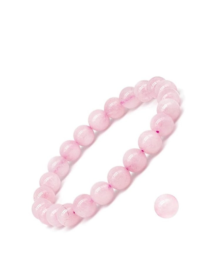 8mm Natural Rose Quartz Beads - AAA Quality Gemstone Beads for Energy Healing and Jewelry Making