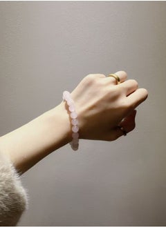 SYNSYB 8mm Natural Rose Quartz Beads - AAA Quality Gemstone Beads for Energy Healing and Jewelry Making  - Image 5
