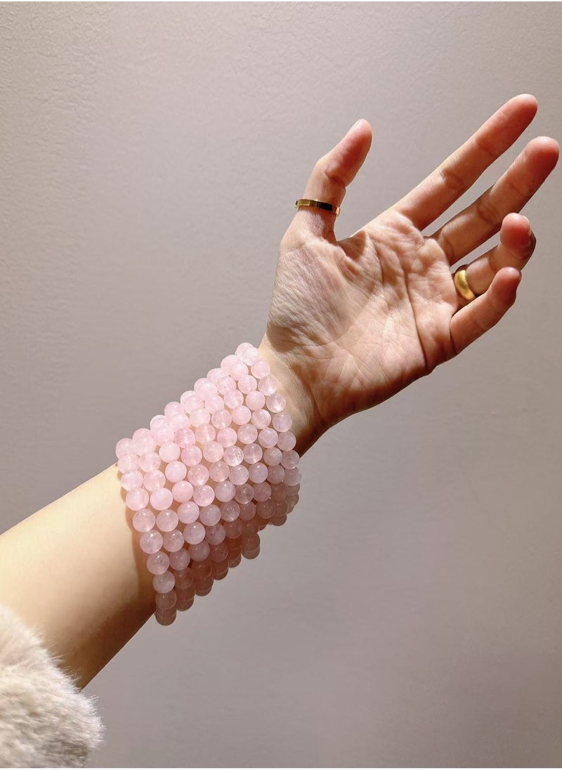 8mm Natural Rose Quartz Beads - AAA Quality Gemstone Beads for Energy Healing and Jewelry Making