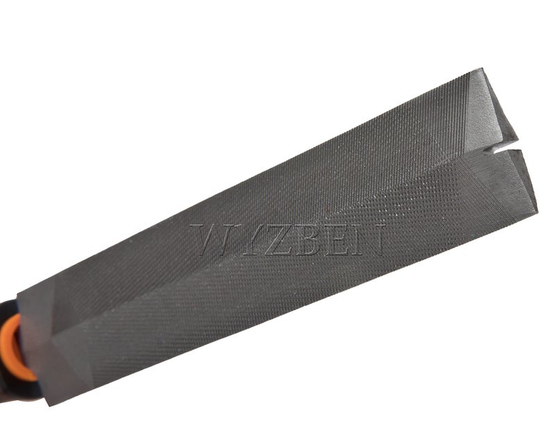 Hand Saw Sharpening Tool: 3-Face High Carbon Steel Taper File - Fine Uniform Teeth for Precise Shaping, Polished Surface for Smooth Operation, Black Saw Sharpener for DIY Woodworking Enthusiasts - Image 2