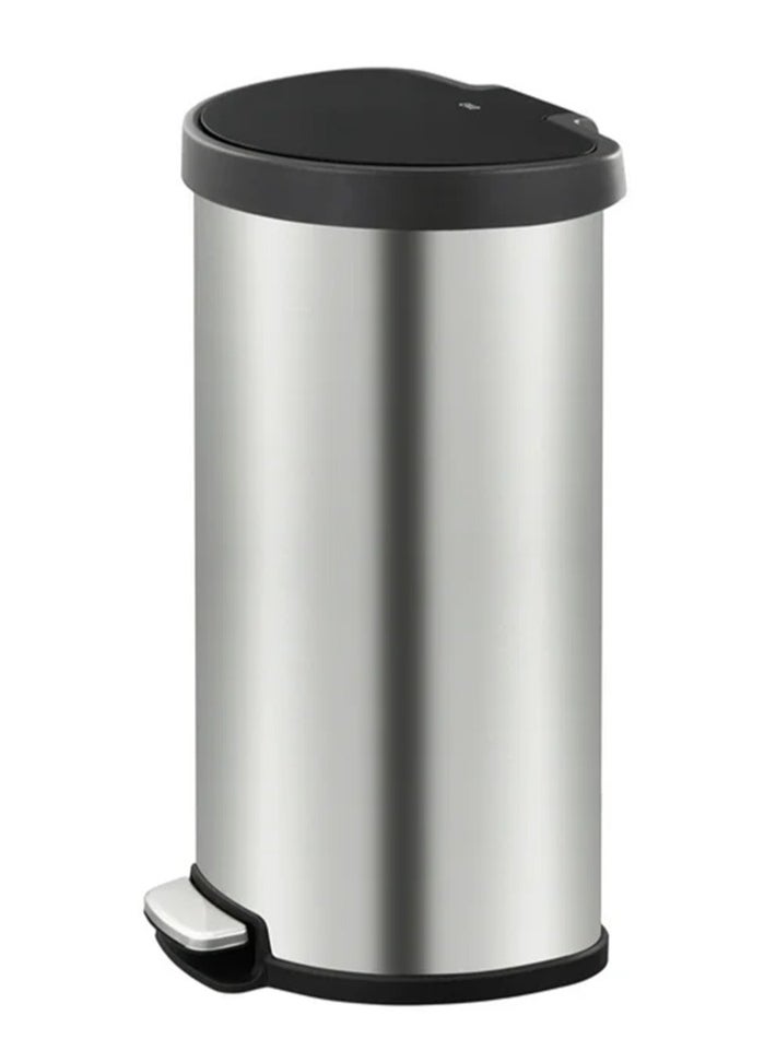 EKO ARIA SERIES | Brushed Stainless Steel Finish | Soft-Closing | Fingerprint-Resistant | Step Trash Bin | Versatile For Homes & Kitchens | 45L  - Image 1