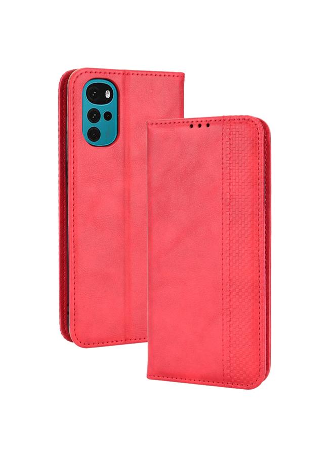 اس-توب جراب لهاتف Motorola Moto E32s / G22 جراب هاتف جلدي بمشبك مغناطيسي بتصميم كلاسيكي - Image 2