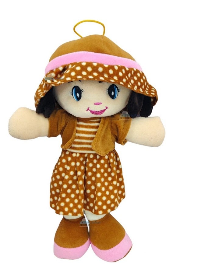 FunBlast Doll for Girls - Soft Dolls for Girls Soft Toys for Baby Girl, Plush Doll, Washable Doll, Birthday Return Gifts for Kids, Stuffed Doll, Toys for Girls (40 cm, Brown) - Image 1