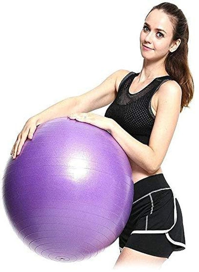 HaRvic Gym Ball for Exercise Anti Burst Exercise Ball for Workout Yoga Ball for Women and Men Swiss Ball for Balance Stability Training Anti-Burst Yoga Exercise Gym Ball with Pump Multicolor (55 CM) - Image 5