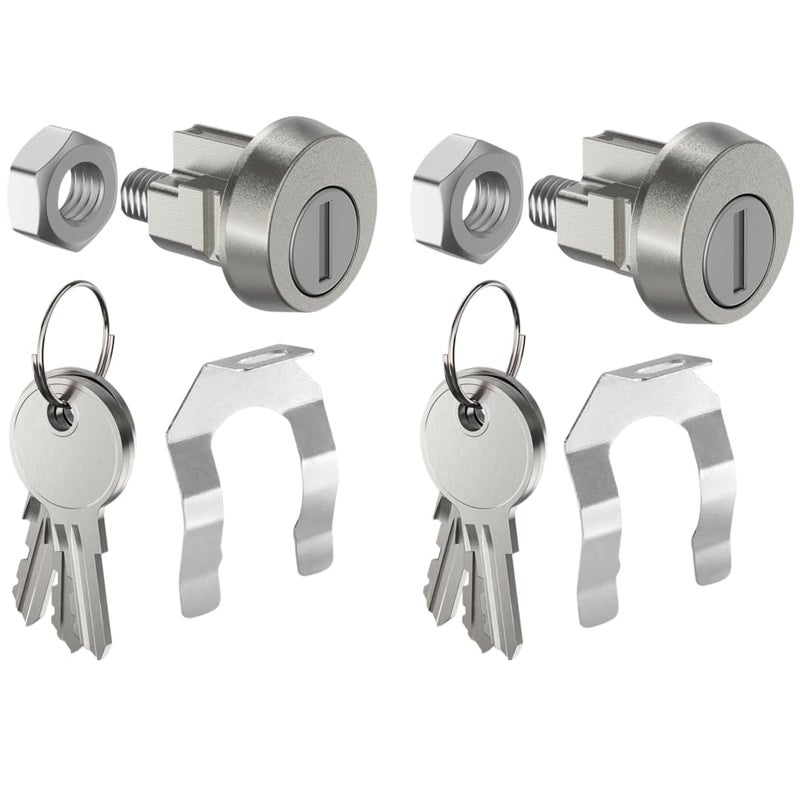 AGUNION 2 Pack L1172C National Mailbox Lock Replacement for CompX National USPSL1172C C9100 Replace Lock for COMPX NDCBU CBU Cluster MailboxsClockwise with Keys - Image 1