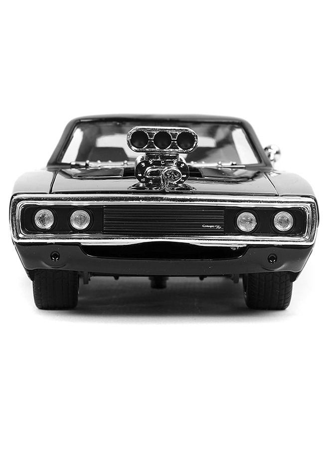 Generic Fast Furious 1 24 Dom's 1970 Dodge Charger R T Diecast Car Bare Metal Toys for Kids and Adults Black  - Image 4