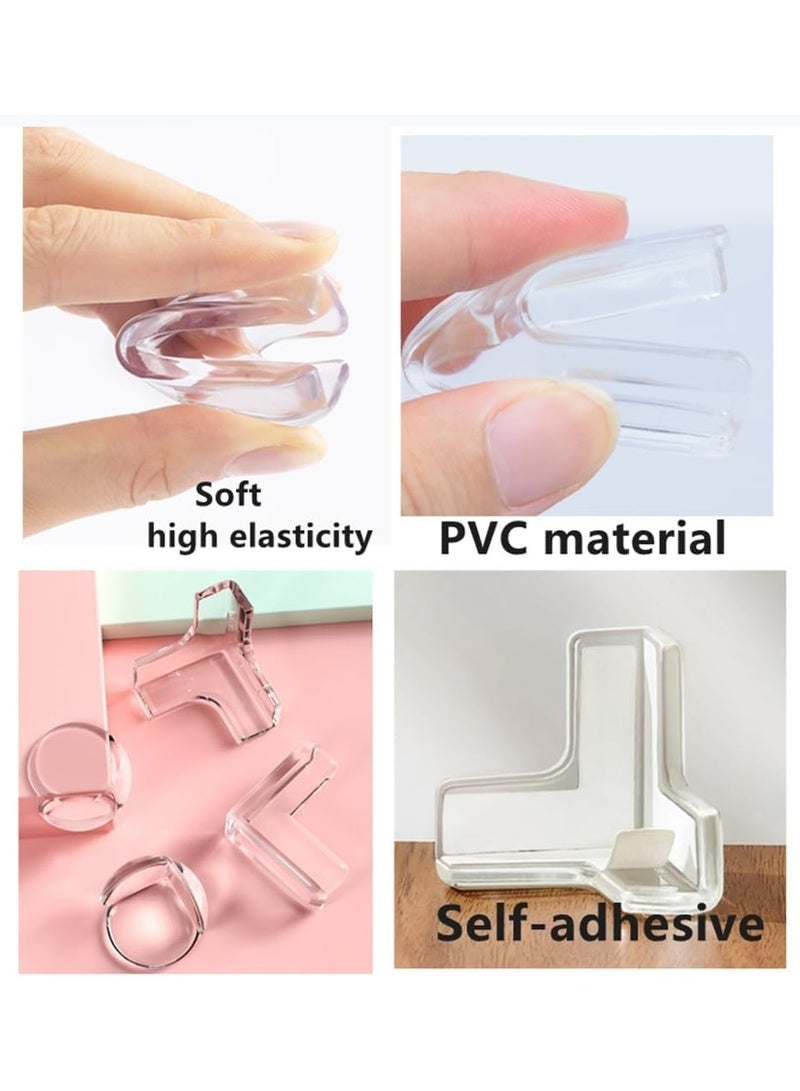 واقيات زوايا (عبوة من ١٢ قطعة) | شكل حرف T | واقيات شفافة | جل لاصق عالي المقاومة، أفضل حماية للأطفال، لمنع إصابات الرأس، وحماية الطاولات والأثاث والزوايا الحادة - Image 4