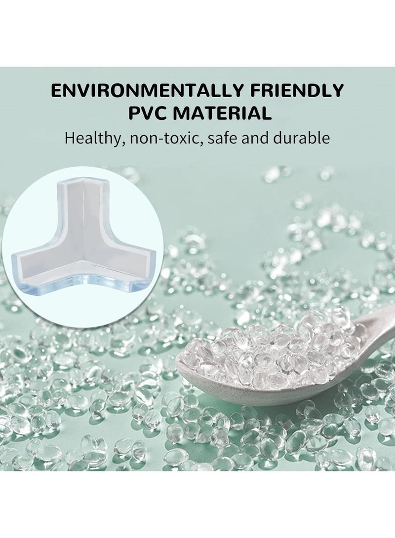 واقيات زوايا (عبوة من ١٢ قطعة) | شكل حرف T | واقيات شفافة | جل لاصق عالي المقاومة، أفضل حماية للأطفال، لمنع إصابات الرأس، وحماية الطاولات والأثاث والزوايا الحادة - Image 5