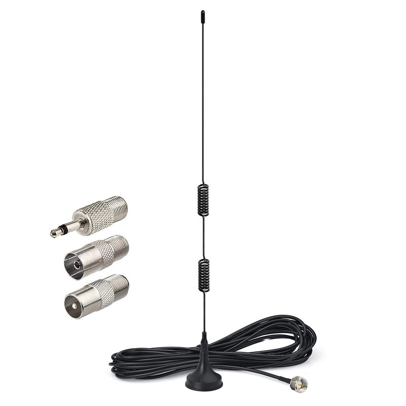 Bingfu FM Radio Antenna Magnetic Base for Pioneer Onkyo Yamaha Marantz Sherwood Indoor Digital HD FM Radio Bluetooth Home Stereo Receiver AV Audio Video Home Theater Receiver Tuner - Image 1
