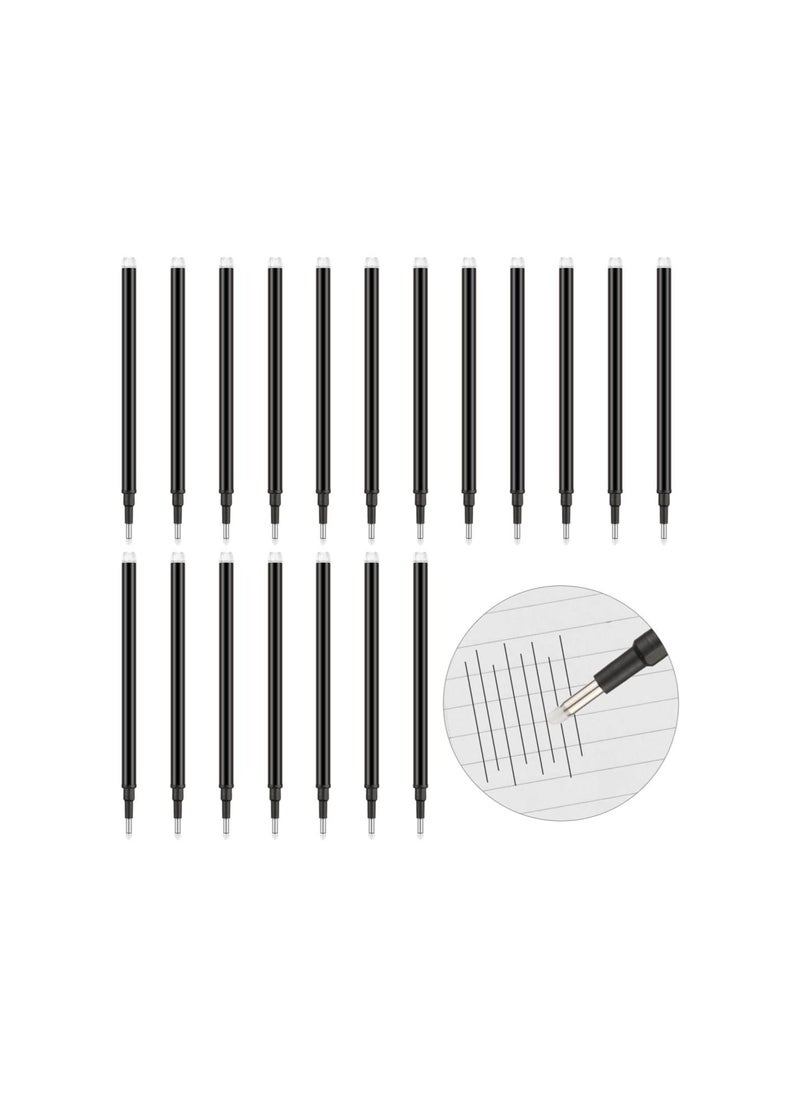 Generic - 24 Pcs Erasable Pen Refills 0.7 mm Gel Ink Refills Medium Fine Point Erasable Pens Refill for Writing Planner and Crossword Puzzles(Black) - Image 1