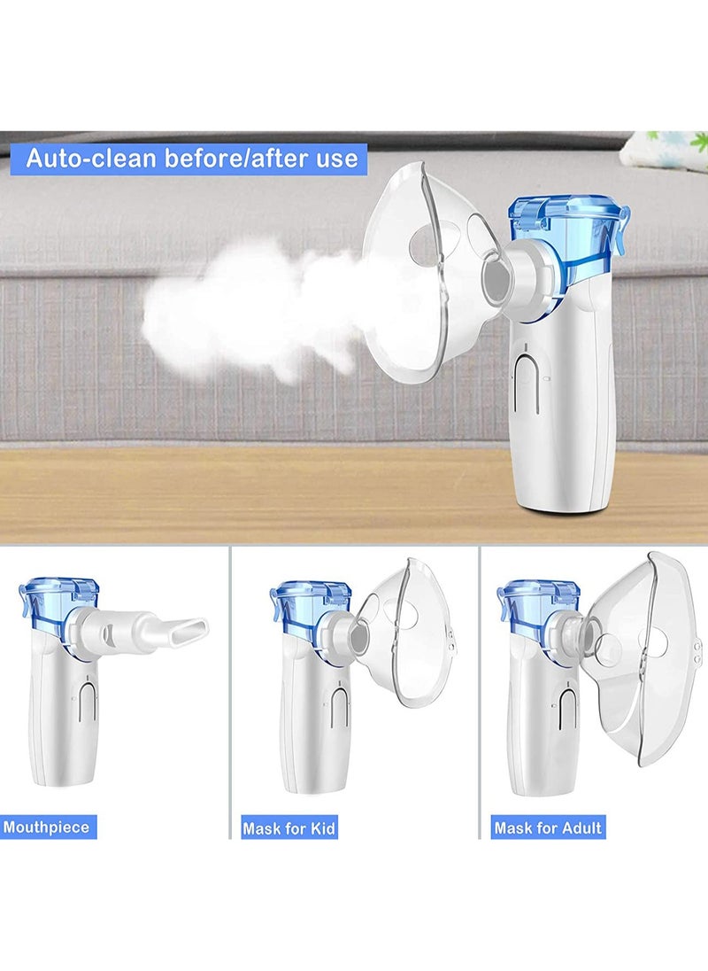 LOVNOV - Portable Nebulizer - Ultrasonic Mesh Nebulizer Cool Mist Steam Inhaler for Moisture, USB/Battery Operated Mini Nebulizer Machine for Home Office Travel Use - Image 1