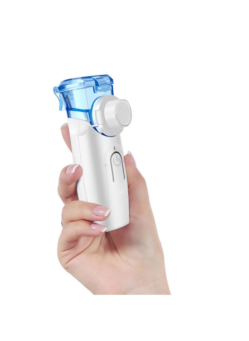 LOVNOV - Portable Nebulizer - Ultrasonic Mesh Nebulizer Cool Mist Steam Inhaler for Moisture, USB/Battery Operated Mini Nebulizer Machine for Home Office Travel Use - Image 1