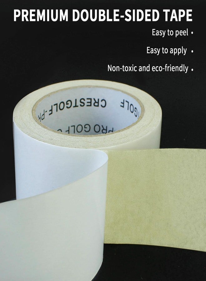 Crestgolf Golf Grip Tape Roll 2" x 18 Yards, Premium Solvent Activated Double Sided Adhesive Strips for Regripping Golf Clubs, Upgrade 1.2U Thickened Double Sided Tape - Image 2