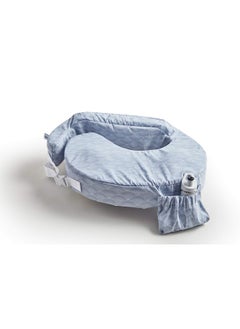 My Brest Friend Inflatable Travel Nursing Pillow For Breastfeeding Bottlefeeding & Posture Support With Slipcover Horizon  - Image 1