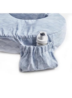 My Brest Friend Inflatable Travel Nursing Pillow For Breastfeeding Bottlefeeding & Posture Support With Slipcover Horizon  - Image 2