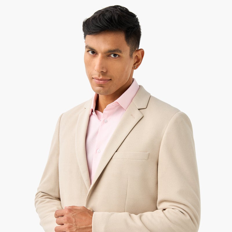 ايكونيك بليزر أيقوني بنسيج مميز وإغلاق بأزرار وجيب أمامي - Image 4