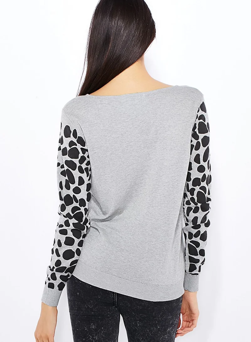 Madison Giraffe Print Jumper