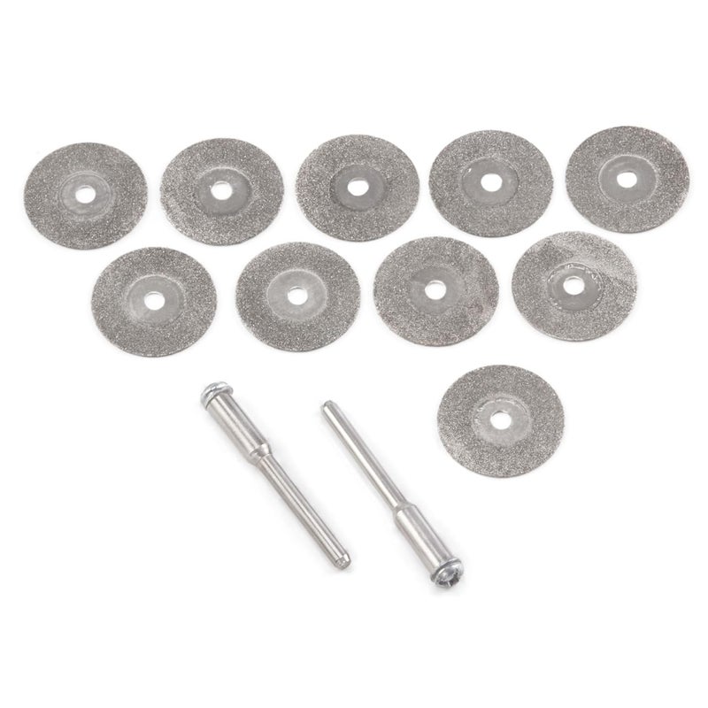 Jingling Diamond Cutting Wheels 20mm 3/4" inch Cut Off Wheel Metal Cutting Discs Jewelers Saw Rotary w/Mandrel for Dremel Tool Accessories Pack of 10Pcs - Image 4