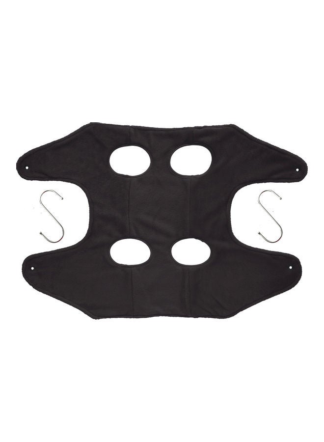 NIBEMINENT 2 In 1 Dog Grooming Hammock Black - Image 1