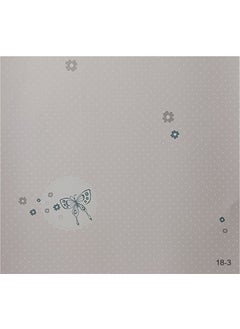 Süper Dekor Super Decor Halley Kids 18-3 Butterfly and Flower Patterned Wallpaper 