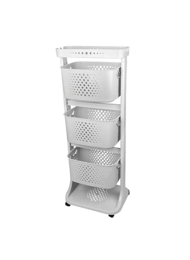 TITIZ KIT KAT BASKET ORGANIZER No:3 LIGHT GRAY