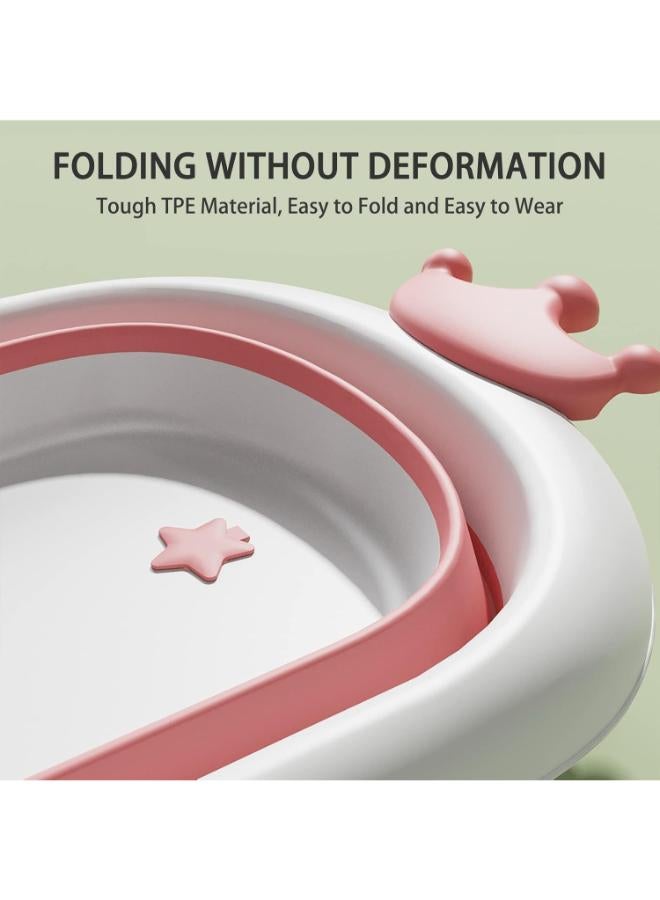 عربست حوض استحمام قابل للطي للأطفال مع حزام للمواليد الجدد - Image 2