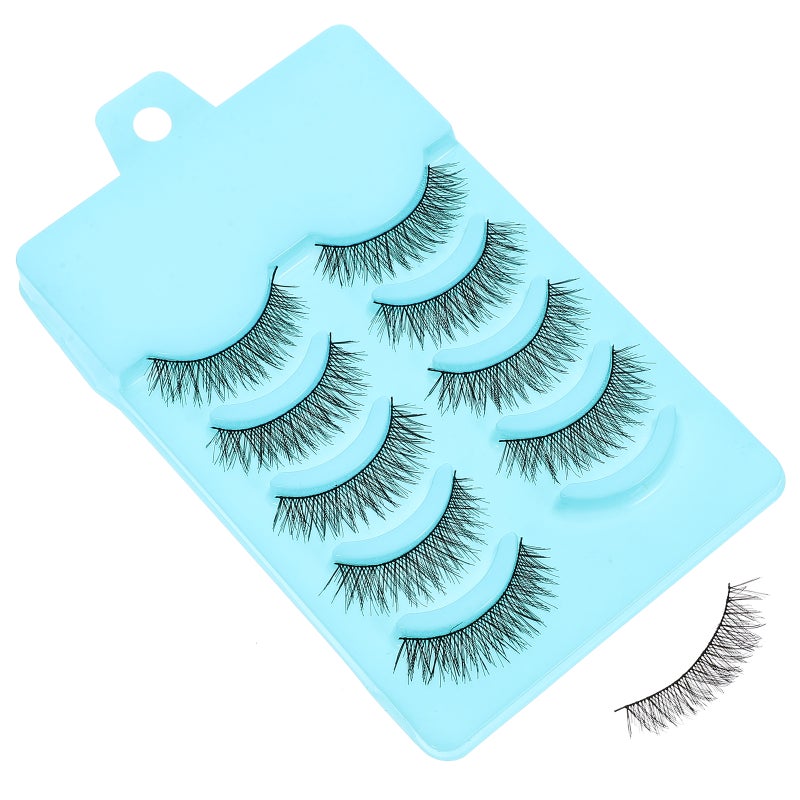 10 Pairs Eyelashes Natural Fake Eyelashes Fashion Makeup Tools Cotton Stalk Eye Lashes Extension - Image 5