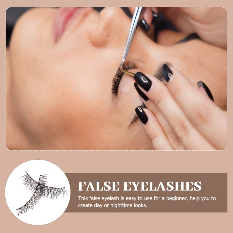 10 Pairs Eyelashes Natural Fake Eyelashes Fashion Makeup Tools Cotton Stalk Eye Lashes Extension - Image 4