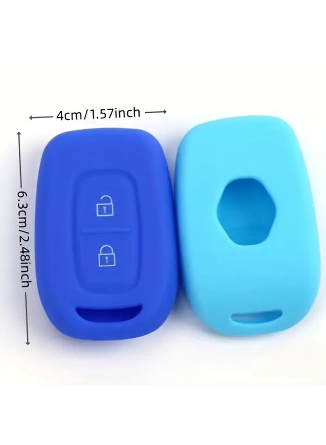 Stylish Red Silicone Rubber Car Key Case For Duster Dacia Scenic Megane 2016 2017 - Image 2