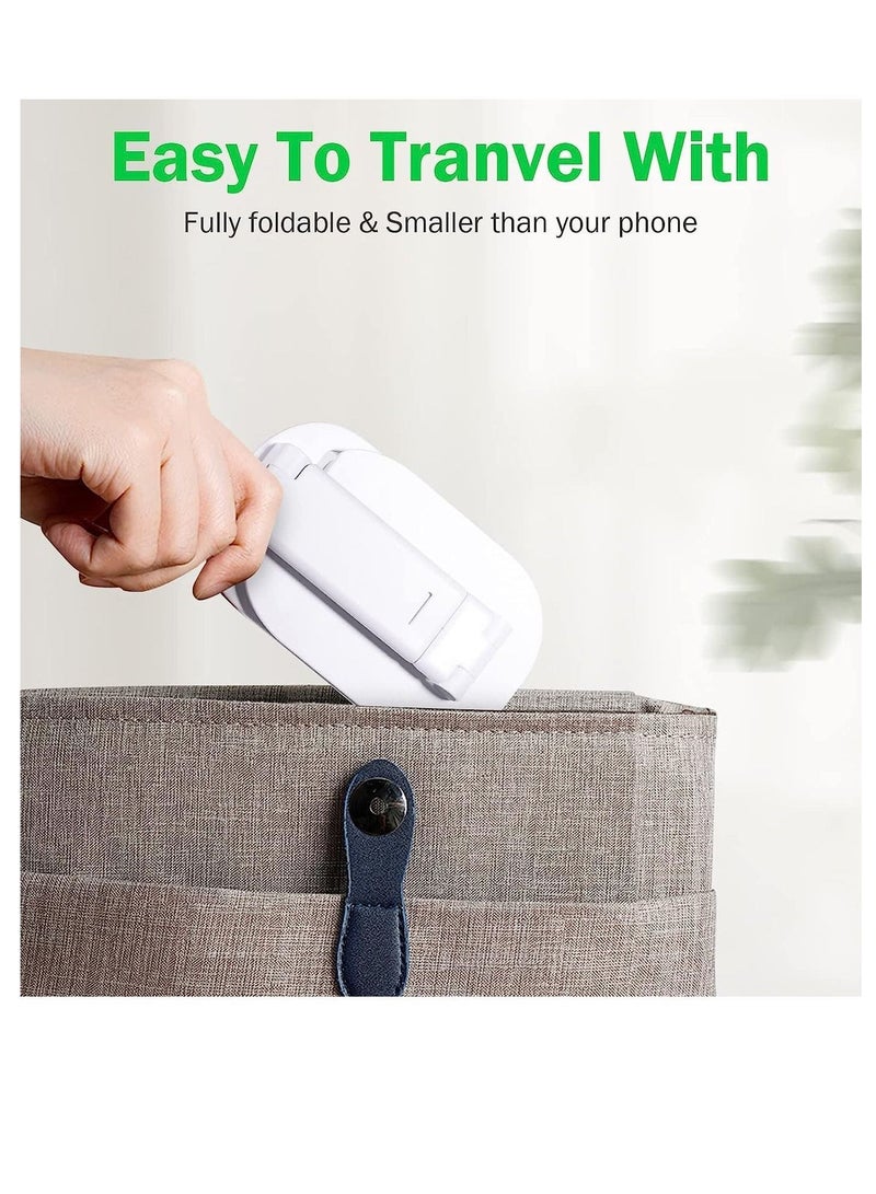 NIBEMINENT Foldable Cell Phone Stand, Adjustable Holder Ortable Cellphone Cradle Desktop Bracket Compatible with iPhone 14 13 12 Pro Max Mini and Mobile Smartphone - Image 2