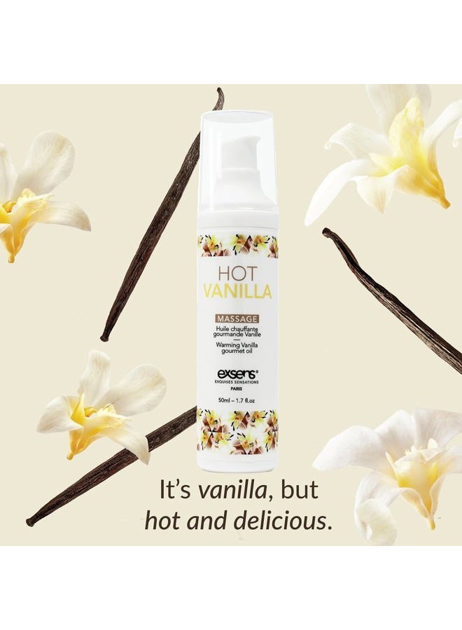 Exsens of Paris Natural Warming Massage Oil, 1.7 fl.oz (50 mL), Hot Vanilla - Image 5