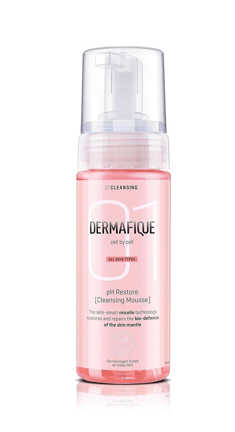 Dermafique Ph Restore Cleansing Mousse Pink 150ml And Dermafique Micellar Water Makeup Cleanser Blue 150ml - Image 2