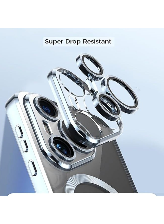 general 【 HUAWEI Pura 70 Ultra 】 Case - 【 Magnetic Ring 】 Crystal Clear 【 Electroplated Metallic 】 Silicone Soft TPU 【 Shock Protection 】 Glass Lens Bay - Image 3