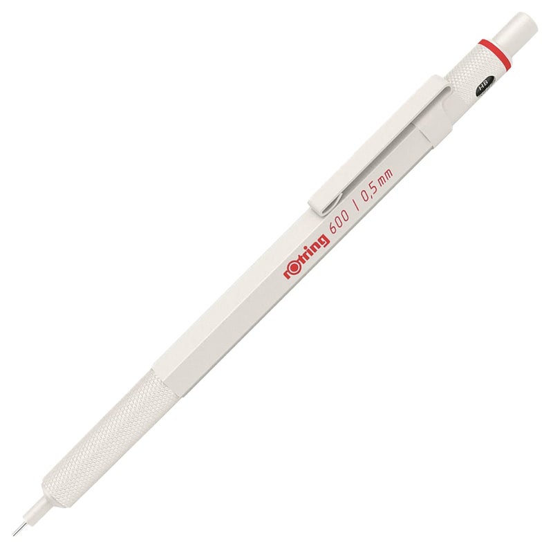 Rotring Rottling Mechanical Pencil Pearl White 600 2158795 0.5mm rOtring Mechanical Pencil Fine Writing Stationery German Drafting Pen Professional Ballpoint Pen - Image 1
