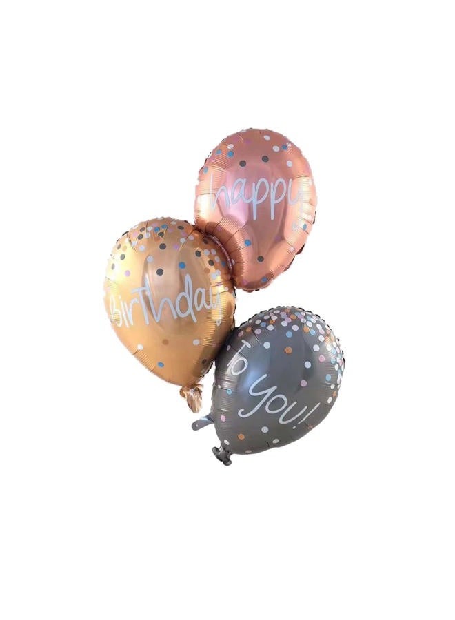 RS Big Happy Birthday Balloon Foil Inflated Mylar Balloons Rose Gold Birthday Party Decoration Kit for Party Decoration Supplies - Image 4