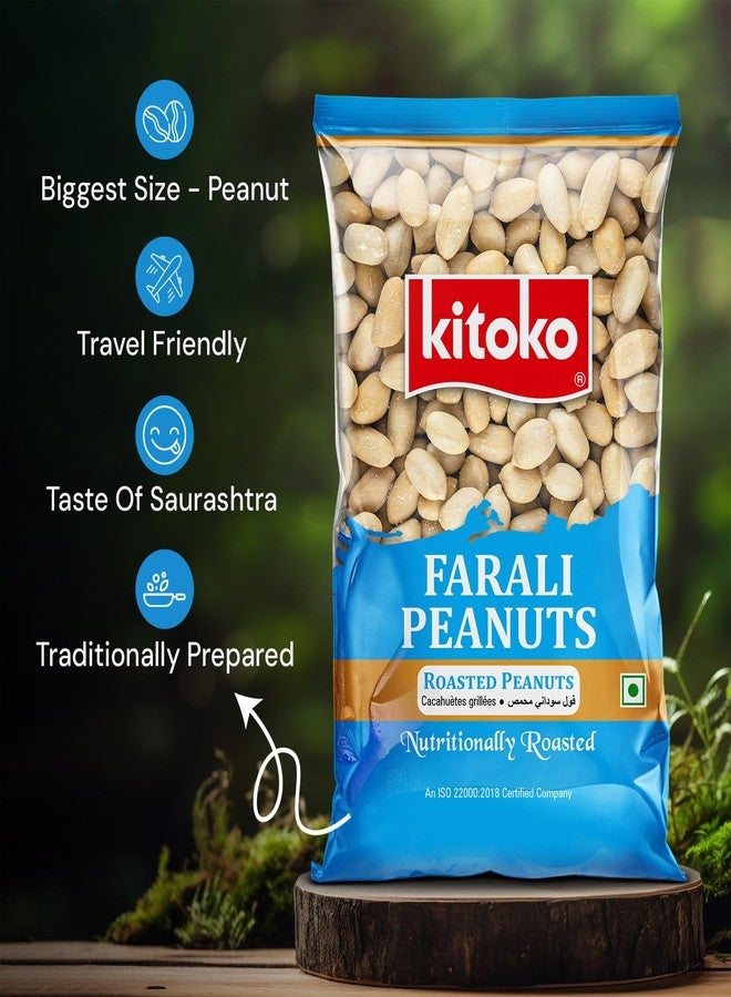 KITOKO FOODS Roasted Farali Peanuts (800gm), Healthy Khari Sing Without Skin, Fresh, Organic & Gluten-Free Namkeen Snacks Mungfali Singdana, Rich In Fibre & Protein Groundnuts (400gm Pack of 2) - Image 3
