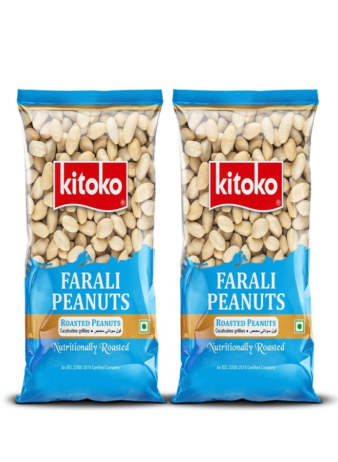 KITOKO FOODS Roasted Farali Peanuts (800gm), Healthy Khari Sing Without Skin, Fresh, Organic & Gluten-Free Namkeen Snacks Mungfali Singdana, Rich In Fibre & Protein Groundnuts (400gm Pack of 2) - Image 1