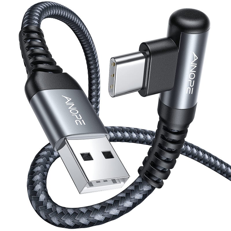 AINOPE 2 pac 1M Nylon Braided USB C Charging Cable Compatible with Galaxy S21+ Ultra, iPad mini/Air/Pro, Pixel 6X - Image 1