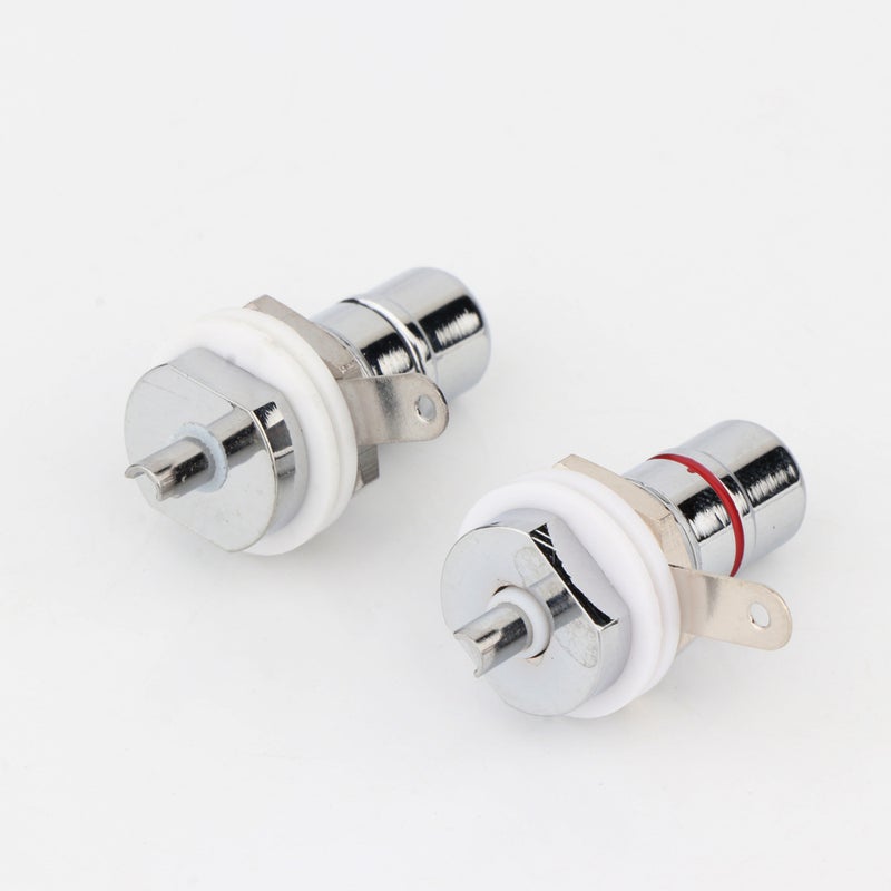 Preffair Rhodium Plated Rca Socket Lotus Mother Hifi Power Amplifier Gallbladder Machine - Image 3