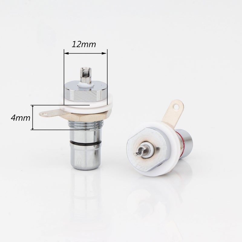 Preffair Rhodium Plated Rca Socket Lotus Mother Hifi Power Amplifier Gallbladder Machine - Image 5