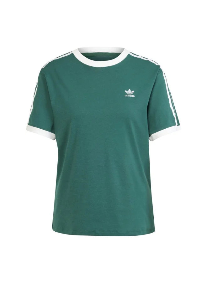 اديداس adidas 3 STRIPE TEE Green Originals Women T-SHIRTS