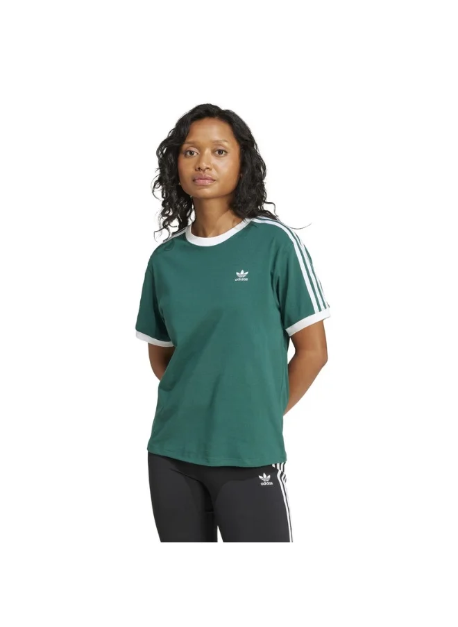 اديداس adidas 3 STRIPE TEE Green Originals Women T-SHIRTS